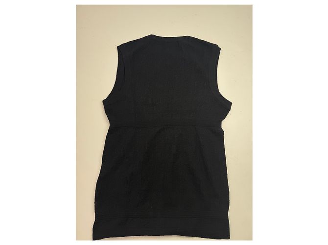 Vintage Fendi Monogram Wollkleid Schwarz 38/M - Ansicht 8