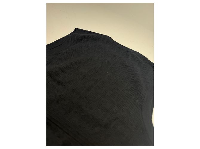 Vintage Fendi Monogram Wollkleid Schwarz 38/M - Ansicht 9