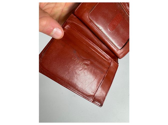 Vintage  Givenchy GV3 Leather Wallet Brown/Red - view 4