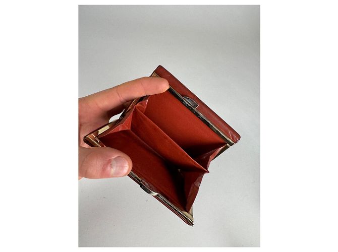 Vintage  Givenchy GV3 Leather Wallet Brown/Red - view 5