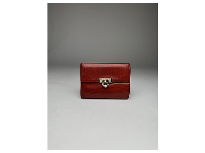 Vintage  Givenchy GV3 Leather Wallet Brown/Red - view 6