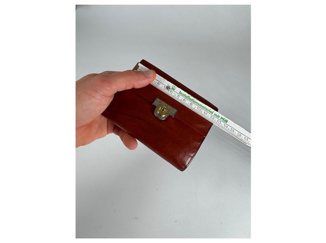 Vintage  Givenchy GV3 Leather Wallet Brown/Red - view 8