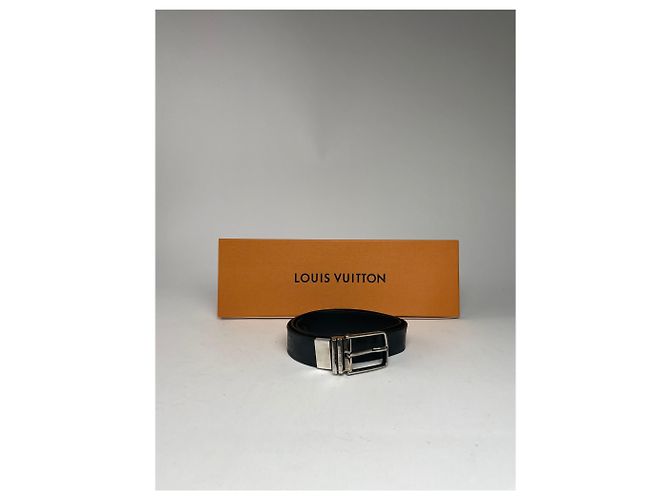 vintage Louis Vuitton Damier Monogram Leder Gürtel schwarz - Ansicht 10