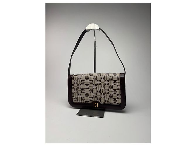 Vintage Givenchy 4G Leder Monogramm Tasche Schwarz - Ansicht 6