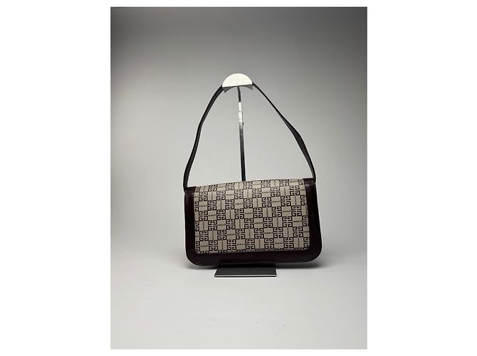 Vintage Givenchy 4G Leder Monogramm Tasche Schwarz - Ansicht 7