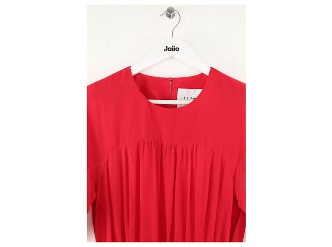 Vestido Lk Bennett Reina de seda rojo Roja - vista 2