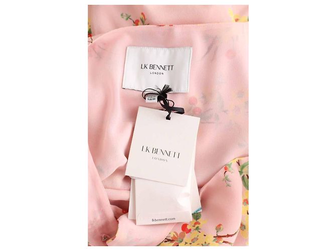 Lk Bennett Vestido Callie de seda rosa - vista 5