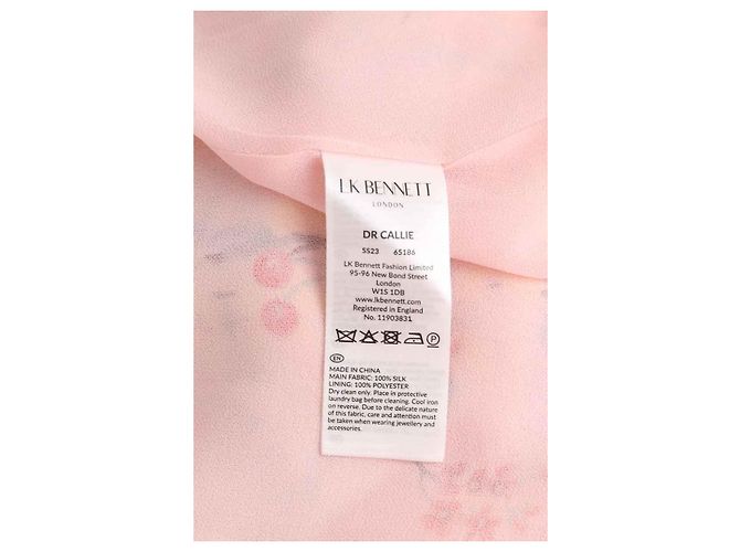Lk Bennett Vestido Callie de seda rosa - vista 6