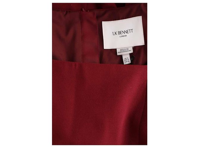 Vestido Lk Bennett Carrington Burdeos - vista 5