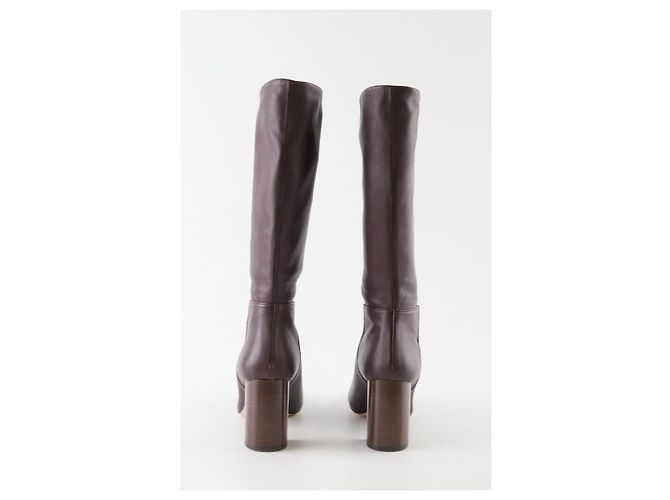 Lk Bennett Botas de cuero burdeos - vista 2