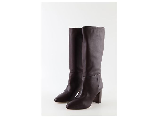 Lk Bennett Botas de cuero burdeos - vista 3