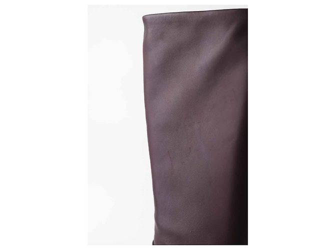 Lk Bennett Botas de cuero burdeos - vista 5