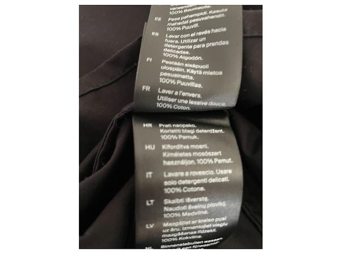 Vestido midi Cos de algodón negro - vista 6