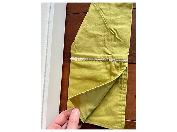 Autre Marque Blusa MOSS de algodón con detalles de lentejuelas amarillo - vista 5