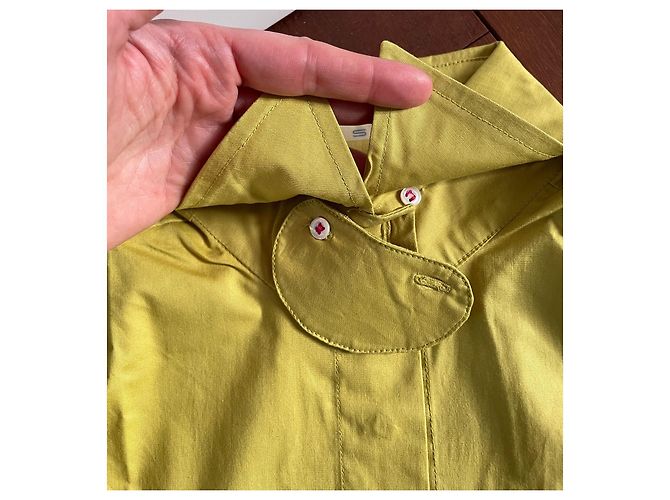 Autre Marque Blusa MOSS de algodón con detalles de lentejuelas amarillo - vista 6