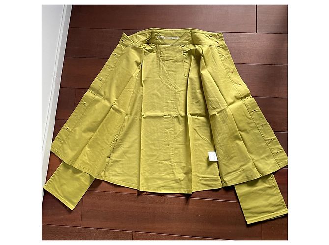 Autre Marque Blusa MOSS de algodón con detalles de lentejuelas amarillo - vista 9