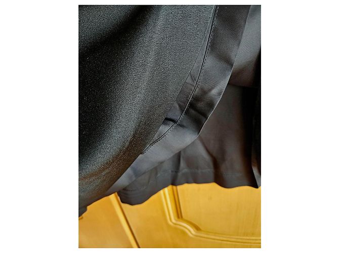 Dries Van Noten Schwarzes Kleid aus Viskose - Ansicht 6
