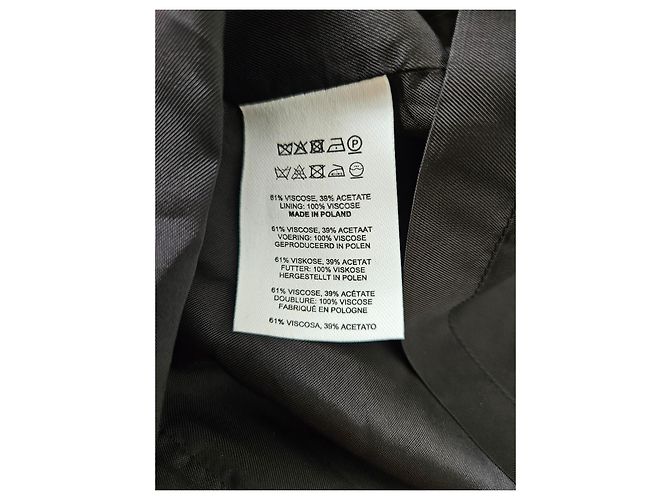 Dries Van Noten Schwarzes Kleid aus Viskose - Ansicht 7
