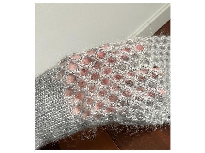 Autre Marque Suéter de punto calado notshy cashmere Gris - vista 4
