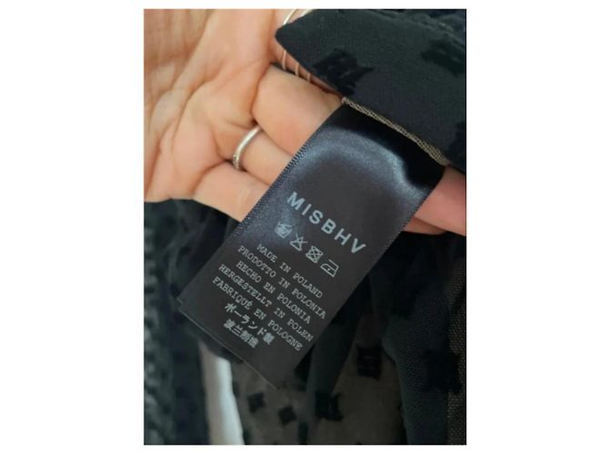 Autre Marque MISBHV Schwarzes Viscose Kleid Größe S - Ansicht 10