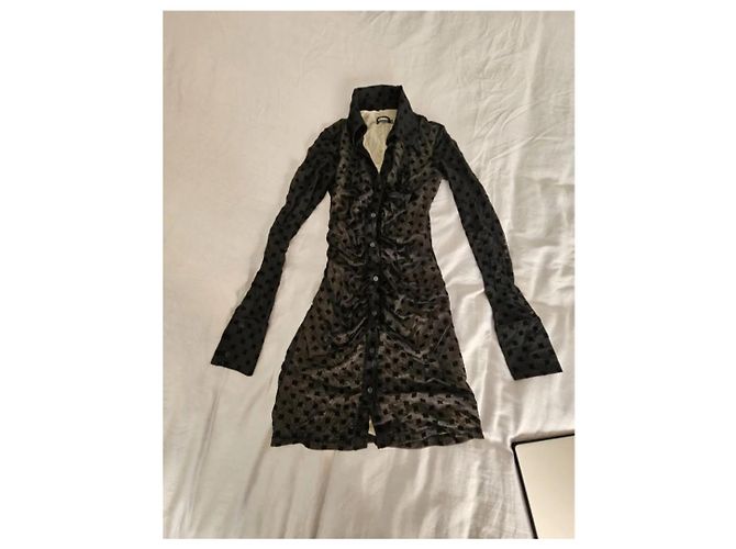 Autre Marque MISBHV Schwarzes Viscose Kleid Größe S - Ansicht 8