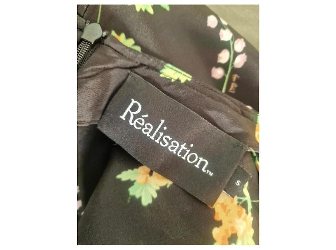 Autre Marque Top de seda Realisation Par com decote em V Multicor - vista 7