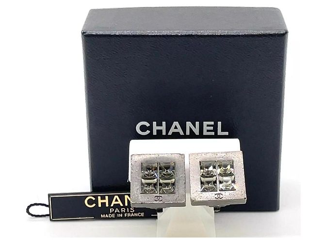 Cambon Orecchini Chanel Grigio Acciaio - vista 3