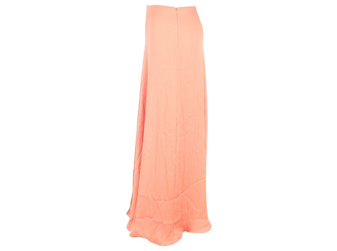 Autre Marque Galvan Hochtaillierte Maxirock aus Korallen-Polyester Orange - Ansicht 2