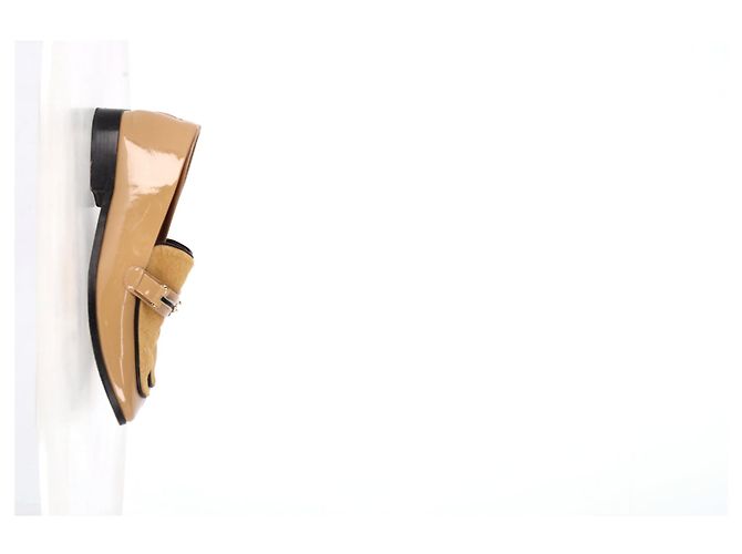 Autre Marque Newbark Melanie Slipper aus beigem Lackleder - Ansicht 12
