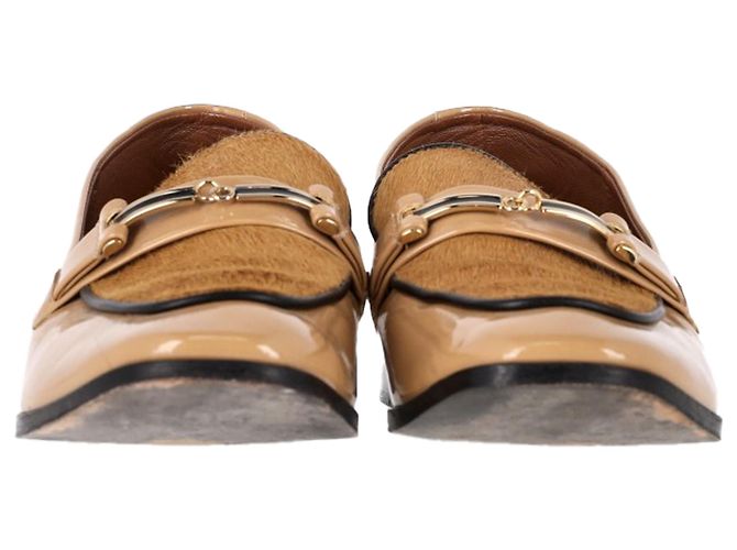 Autre Marque Newbark Melanie Slipper aus beigem Lackleder - Ansicht 3