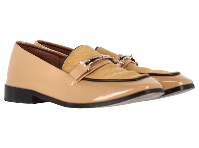 Autre Marque Newbark Melanie Slipper aus beigem Lackleder - Ansicht 5