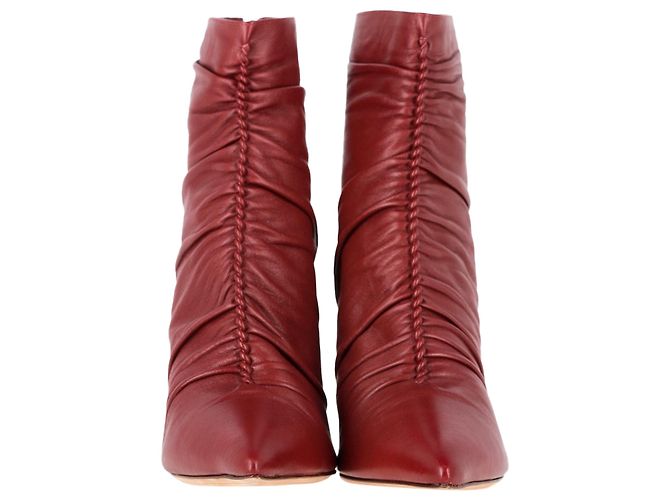 Botines Susanna de cuero rojo de Alexandre Birman Roja - vista 2