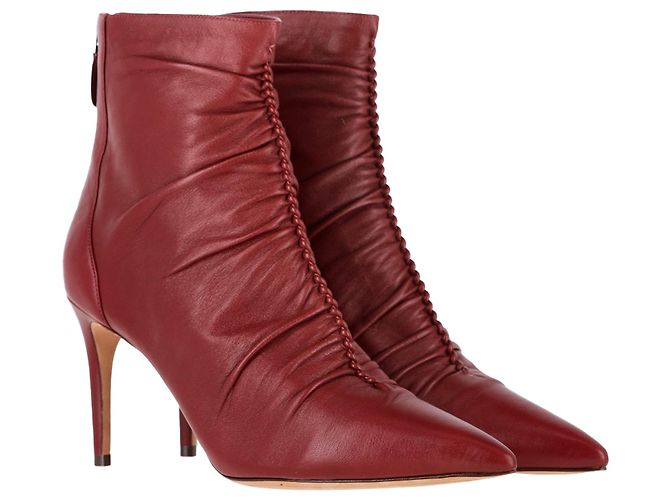 Botines Susanna de cuero rojo de Alexandre Birman Roja - vista 4