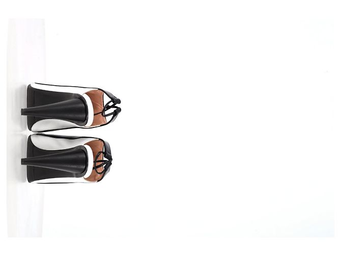 Stivaletti Damier Slingback di Roland Mouret in pelle nera Nero - vista 13