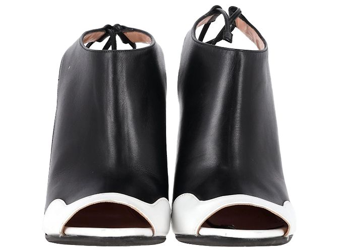 Stivaletti Damier Slingback di Roland Mouret in pelle nera Nero - vista 3