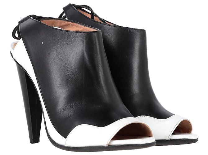 Stivaletti Damier Slingback di Roland Mouret in pelle nera Nero - vista 5