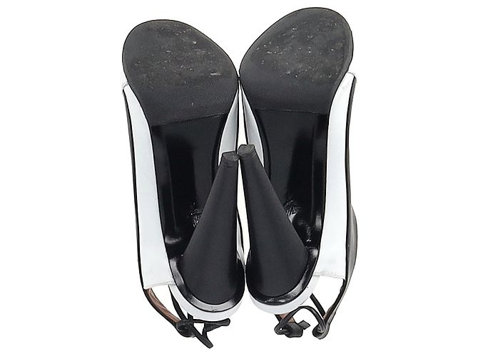 Stivaletti Damier Slingback di Roland Mouret in pelle nera Nero - vista 7