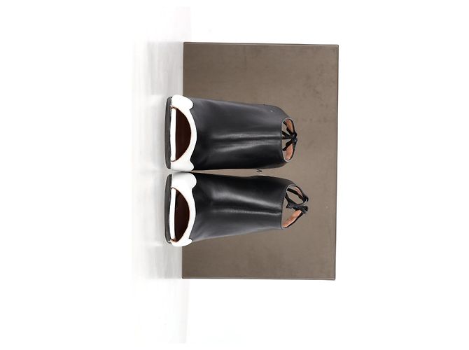 Stivaletti Damier Slingback di Roland Mouret in pelle nera Nero - vista 9