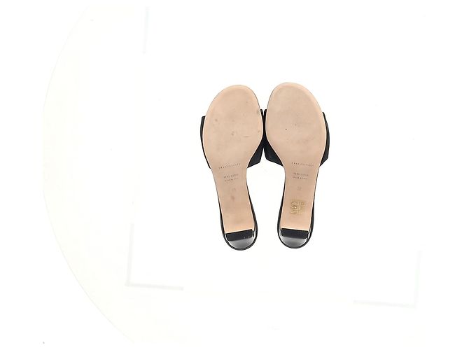 Autre Marque Care sandali a scivolo Frances in pelle nera Nero - vista 12