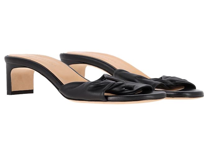 Autre Marque Care sandali a scivolo Frances in pelle nera Nero - vista 4
