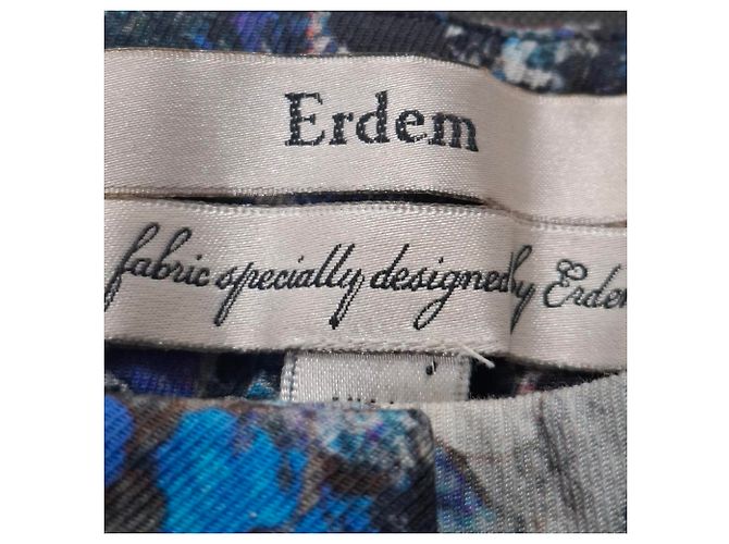Pantalones Slim Erdem en algodón con estampado floral - vista 3