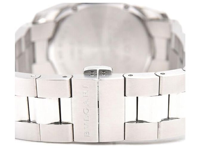 Bulgari Bvlgari Edelstahl Solo Tempo Uhr ST30S gebraucht Schwarz - Ansicht 5