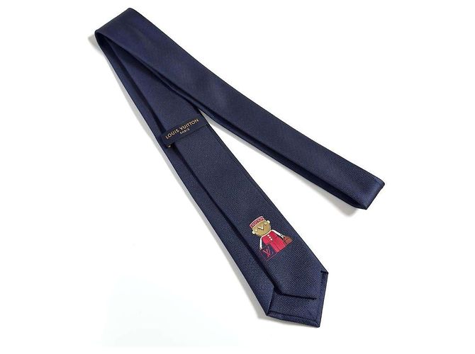 Louis Vuitton Necktie Cravat LV Gaston Navy Navy blue - view 2