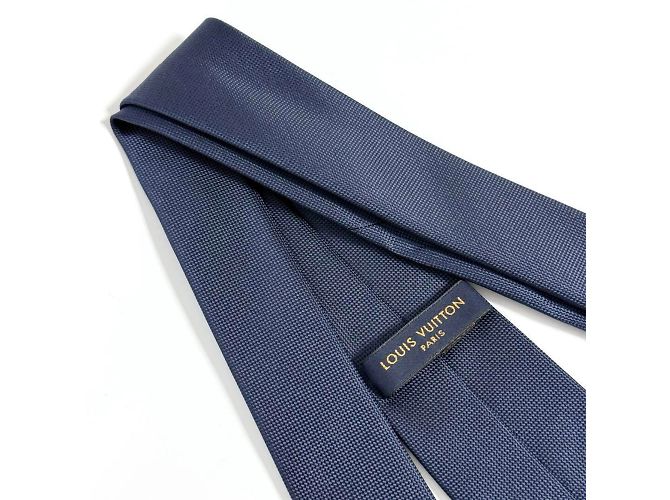 Louis Vuitton Necktie Cravat LV Gaston Navy Navy blue - view 5