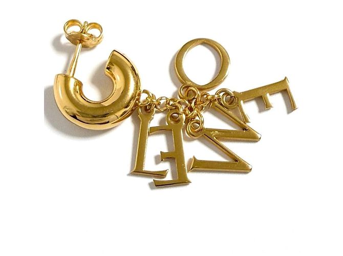 Orecchini a goccia d'oro per donna Loewe - vista 2