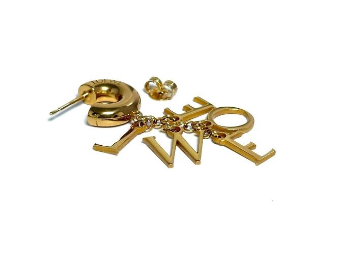 Orecchini a goccia d'oro per donna Loewe - vista 3