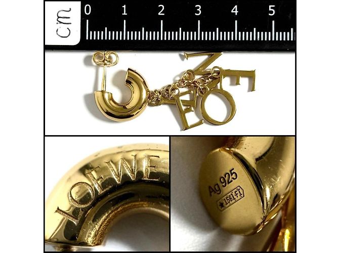 Orecchini a goccia d'oro per donna Loewe - vista 8