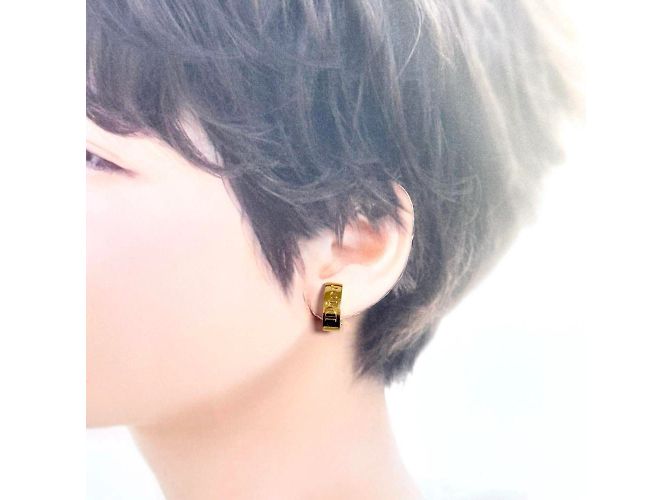 Orecchini Clip Logo Christian Dior per donne D'oro - vista 10