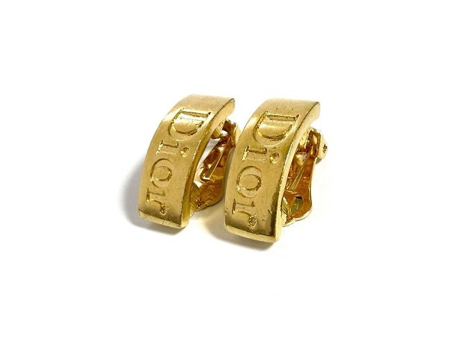 Orecchini Clip Logo Christian Dior per donne D'oro - vista 2