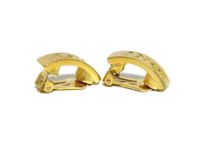 Orecchini Clip Logo Christian Dior per donne D'oro - vista 4